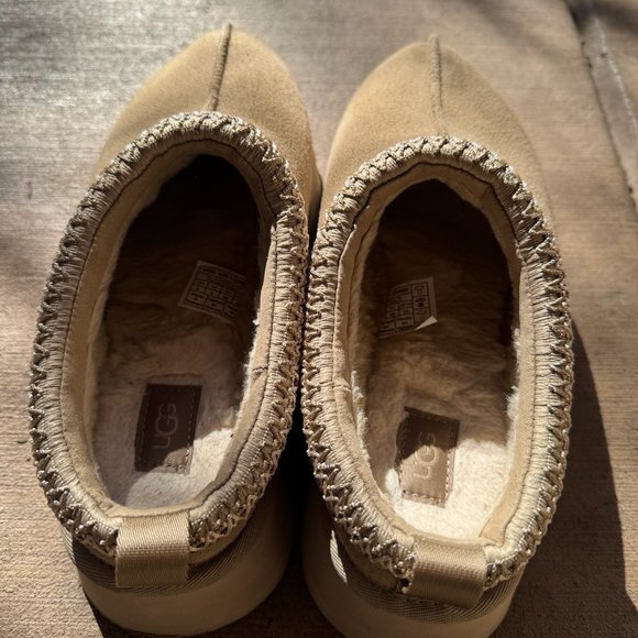 UGG women’s Tazz platform slippers mustard seed size 8 - Picture 5 of 8